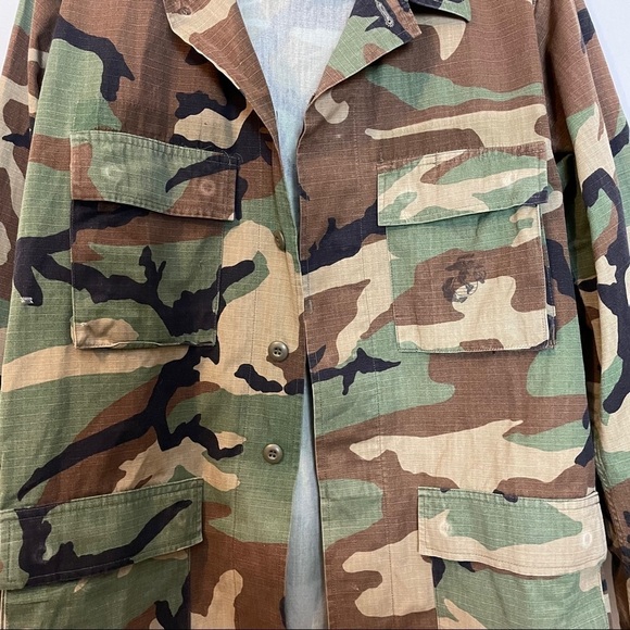 Camo Print Oversized Hot Weather Unisex Camo Field Shirt /Jacket - Picture 3 of 13